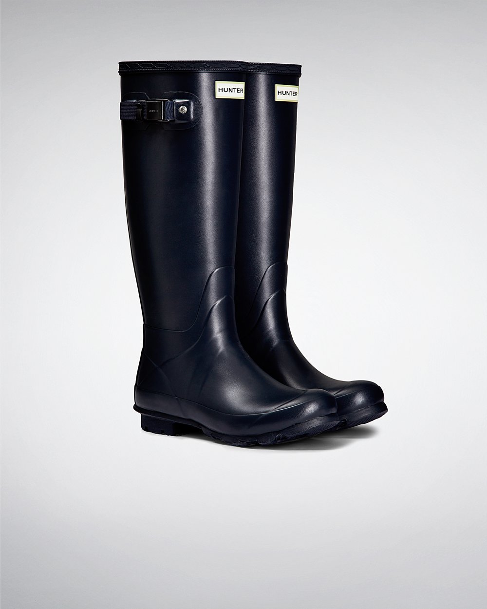 Galochas Altas Hunter Feminina Azul Marinho - Norris Field Neoprene Lined - 97CSUEFQJ